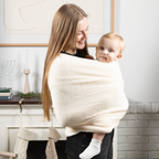 Cozy Bonding Comforter worn outdoors on a walk