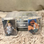 Memory box filled with baby photos and keepsakes