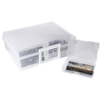 Memory box filled with baby photos and keepsakes
