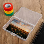 Memory box filled with baby photos and keepsakes