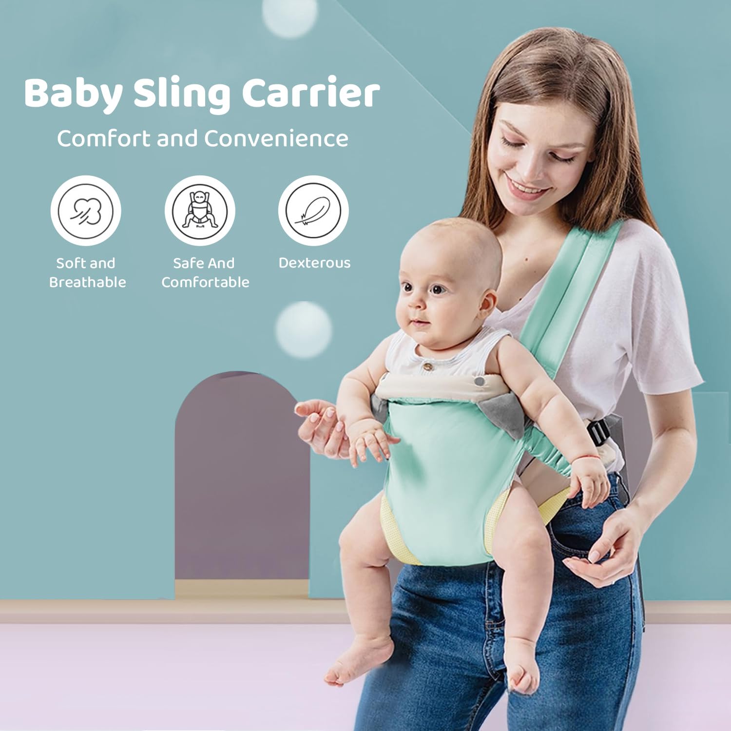 KinCozy HugBuddy sling — pouch seat detail