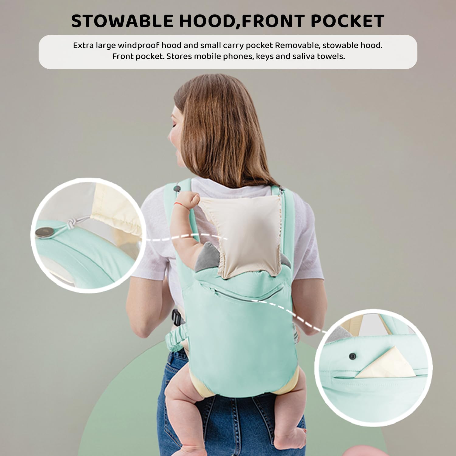 Toddler carried in the KinCozy HugBuddy sling