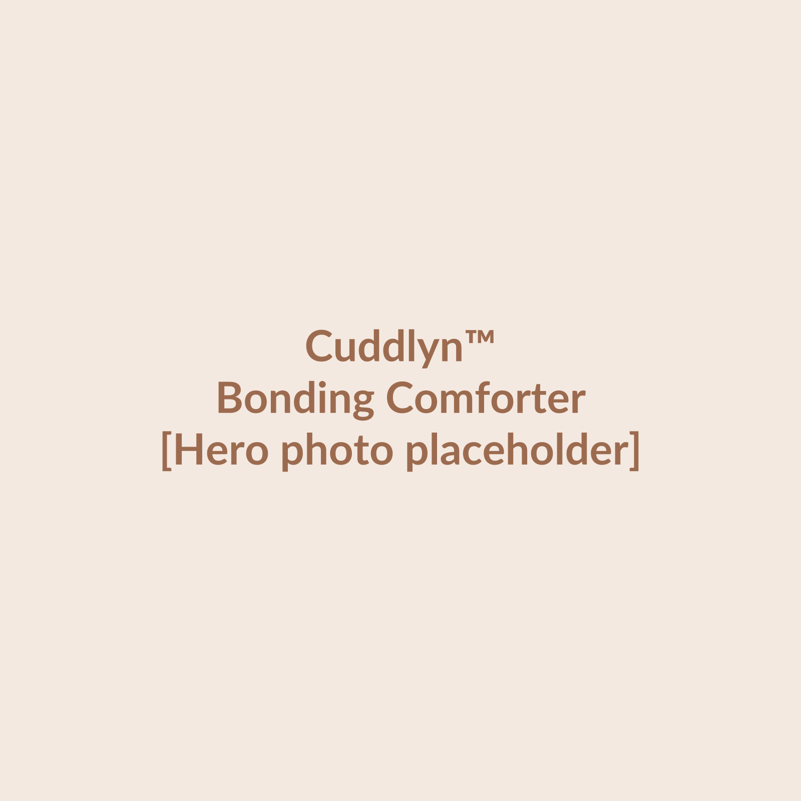 KinCozy Bonding Comforter — hero product photo placeholder